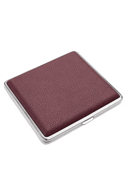 Choice Khaki Luxury leather ultra-thin cigarette case 20-pack men's cigarette...
