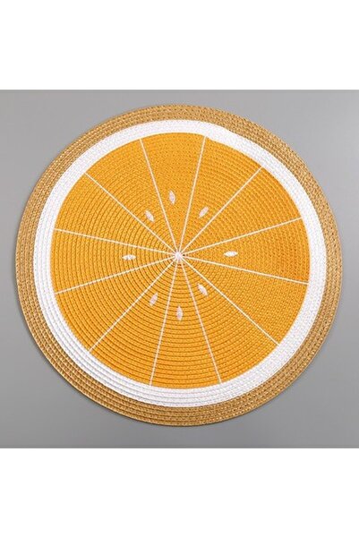 Choice1 M lemon Watermelon Lemon Drink Coasters PP Woven Round Placemat Carto...