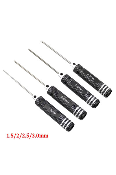 Choice 4PCS PCS 1.5/2/2.5/3.0mm Black Hex Drivers Allen Wrench Repair Tool Se...