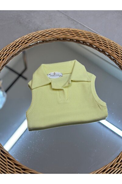 ArdenKids 2-10 Yaş Sarı Yaka Detaylı Body