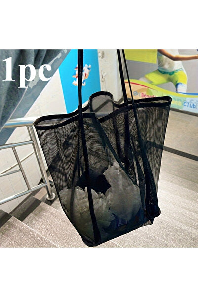 Choice 1pc black Available Large Capacity Lightweight Transparent Women's Tot...