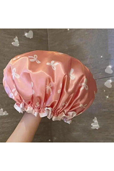 choice2 1PC 1PC Double Layer Shower Cap Waterproof Reusable Printed Bath Hair...