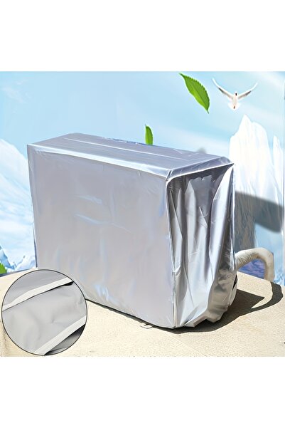 Choice4 M-80x30x57cm Silver Dust and UV-resistant Air Conditioning Protection...