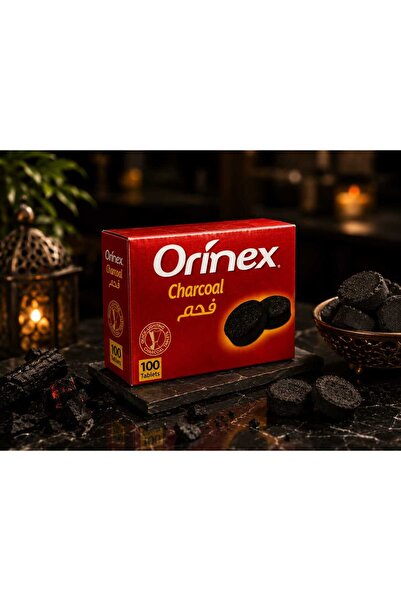 Orinex أقراص فحم أورينيكس – فحم شيشة دائري كبير – احتراق طويل وثابت – 100 قرص