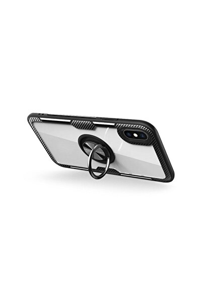 OEM Carbon Clear Ring TPU Samsung Galaxy S10 Μαύρο