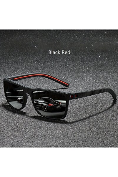 Choice 566(Black Red) Fashion Nail Decoration Vintage Square Polarized Sungla...