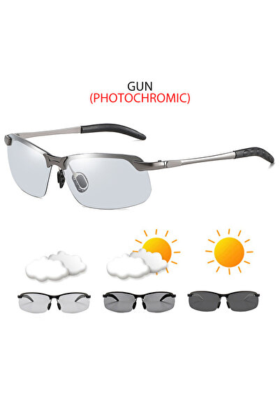 Choice5 Gun Photochromic Fashion Half Frame Photochromic Sunglasses Men Women...