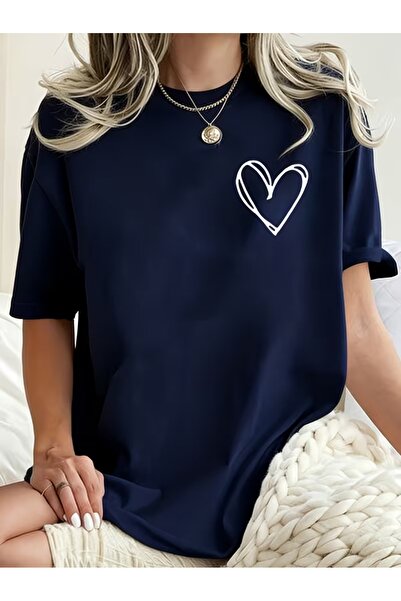 puolikuu Tricou unisex cu croială confortabilă, cu panglică și imprimeu dublu