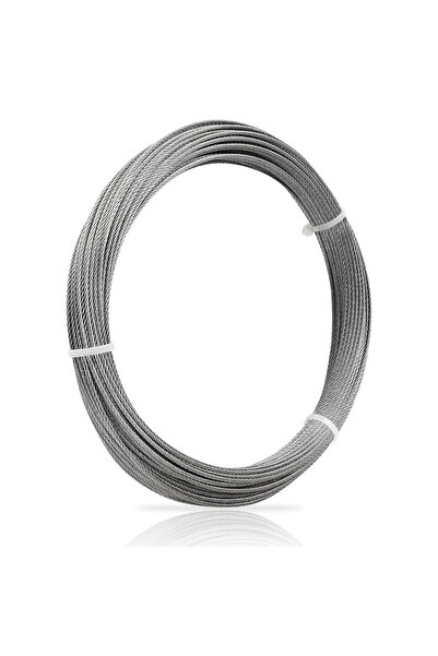 Choice1 2.5Mmx5M 5m Vinyl Coated Wire Rope Stainless Steel Clothesline Liftin...
