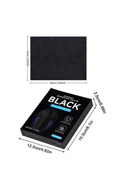 Choice As show Black Fabric Dye 10 Sheets Fabric No-Bleed Paint Restorer Blac...