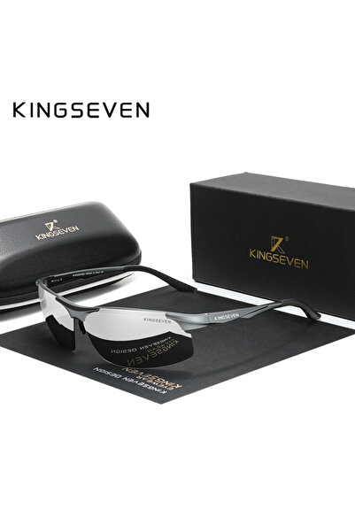 Choice3 Original Mirror Silver Genuine KINGSEVEN Polarized Men Aluminum Sungl...