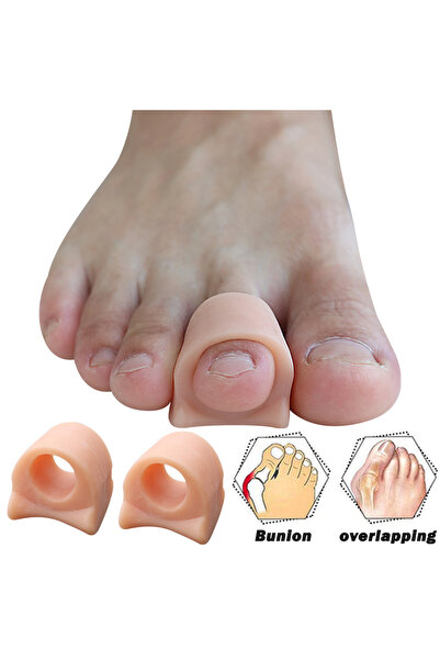Choice3 Beige-4Pcs Pexmen 2/4Pcs Toe Separator Protector Gel Toe Spacer Bunio...