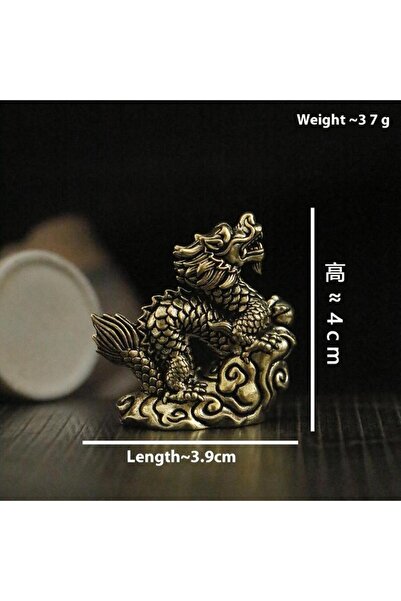 Choice Copper 1pcs Antique Dragon Statue Ornament Zodiac Animal Brass Crafts ...