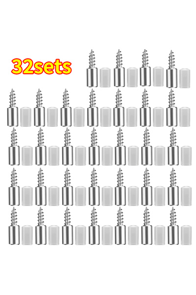 choice2 مسامير دعم مقاس 1 بوصة، 32 مجموعة (64 قطعة)، 20/32/40 مجموعة، مسامير ...