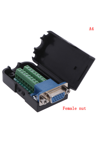 Choice3 موصل طرفي A4 D-SUB DB15 VGA ذكر بـ 3 صفوف و15 دبوس