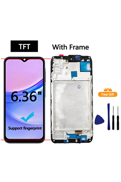 Choice شاشة TFT مع إطار، شاشة AMOLED جديدة لهاتف A15 4G 5G، شاشة LCD تعمل بال...
