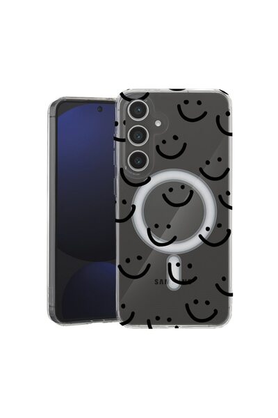 bestcase Husă pentru Samsung Galaxy A56 cu design Smiley, Mag Anti Shock TPU,...