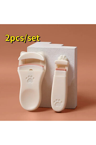 Choice3 C546- beige 2pcs Cat Claw Eyelashes Curler Cute Designs Accessories T...