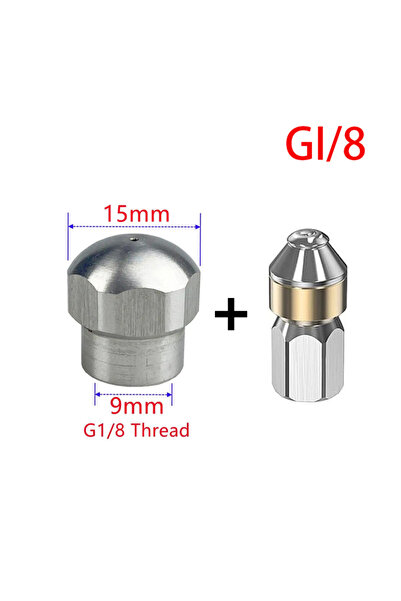 Choice3 MULTI G1/8 Sewer Jet Nozzle for Pressure Washer Hose Jet Cleaning Dra...