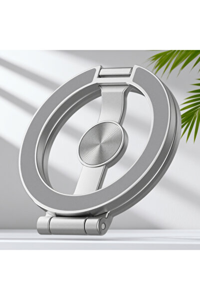 Choice Silvery Foldable Double Sided Magnetic Phone Holder for Magsafe Gym Tr...