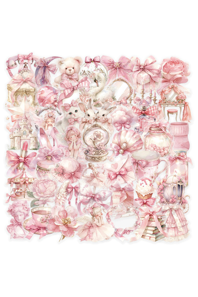 Choice 50PCS 10/30/50pcs Cute Pink Cartoon Stickers Aesthetic DIY Scrapbookin...