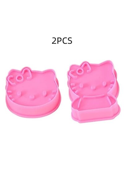 Choice1 2pcs HelloKitty 2/6pcs Hello cute Kitty Anime Fruit Mold PVC Biscuit ...