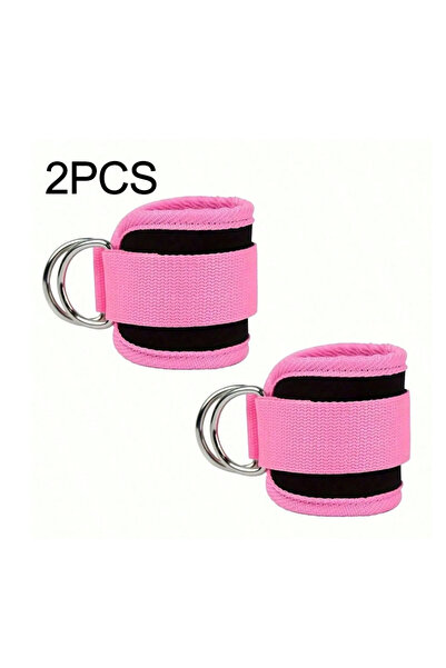 Choice jiaoluo-2pcs-pink 2 Pcs Padded Ankle Straps for Cable Machines, D-Ring...