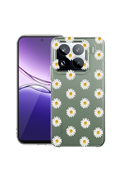 bestcase Прозрачен тънък силиконов калъф, съвместим с Xiaomi 15 Pro, Daisy, 2...
