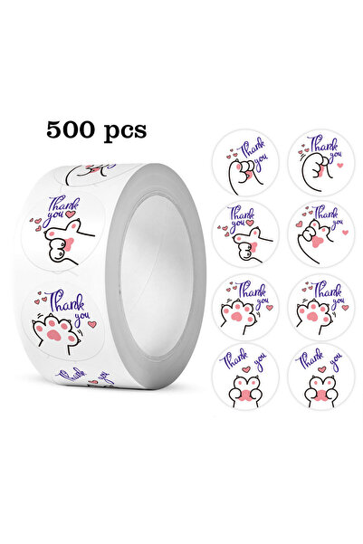 Choice H0572-500 قطعة 100-500 قطعة ملصقات شكر على شكل قطة كاواي مقاس 1 بوصة ل...