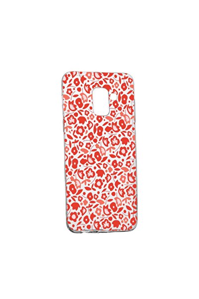 bestcase Θήκη με σχέδιο κόκκινων λουλουδιών, για Samsung Galaxy J6 2018, ανθε...