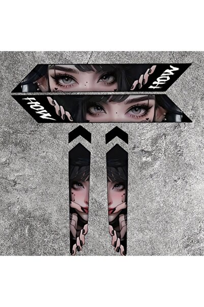 Choice3 ZXC-03 Motorcycle stickers 4-piece anime eye stickers, perfect for bi...