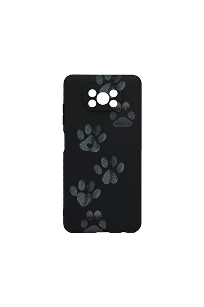 bestcase Λεπτή Θήκη Σιλικόνης 0.8MM, Συμβατή με Xiaomi Poco X3, Σχέδιο Πατούσ...