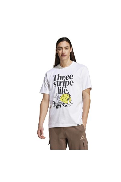 adidas Tricou bărbătesc cu mânecă scurtă: Tricou cu imprimeu „Positivity” M