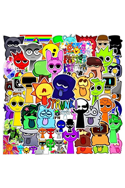 Choice 4-7cm 50pcs 50pcs / Set Not Repeating Incredibox Sprunki Waterproof St...