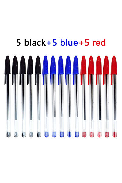 Choice4 5black 5blue 5red 10/15Pcs Comfort Ballpoint Pen, Medium Point, 1.0mm...