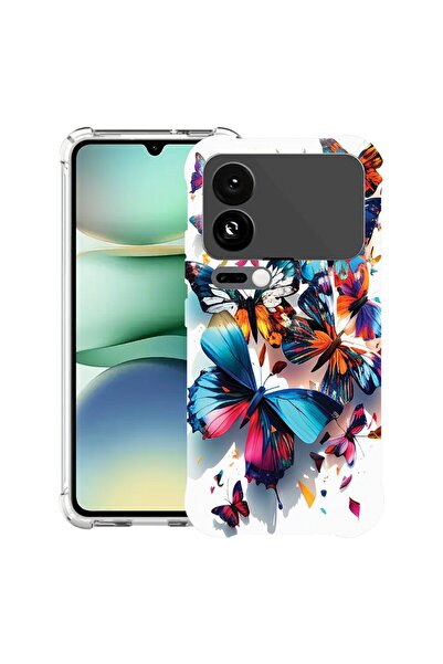 bestcase Husă Antișoc Compatibilă cu Xiaomi 17 Pro Max, cu Design Fluturi Col...