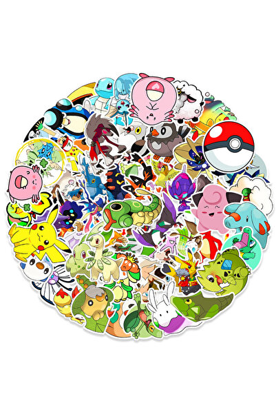 Choice3 100pcs 10/30/50/100pcs Cartoon Pokemon Pikachu Charmander Stickers Fu...