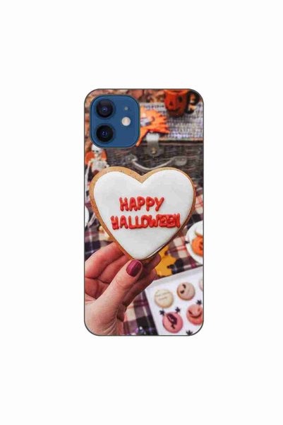 OEM Калъф, съвместим с Apple iPhone 12, силиконов гел TPU, с шарка  "Щастливи...