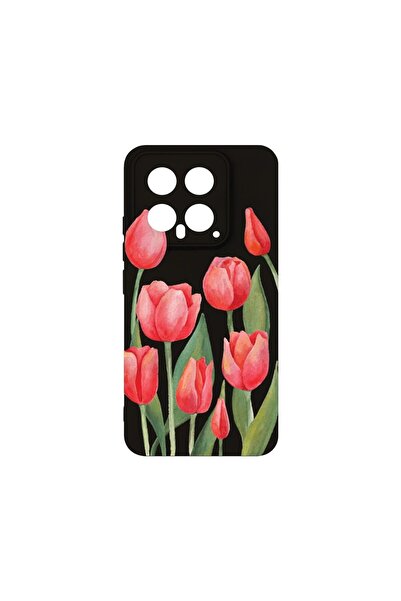 bestcase Husa BestCase¬Æ Premium Silicon, Compatibila Cu Xiaomi 14, Red Tulip...