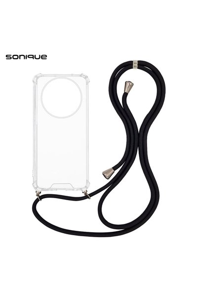 Sonique Θήκη Σιλικόνης με Κορδόνι Armor Clear Realme 14 Pro Plus 5G Μαύρο