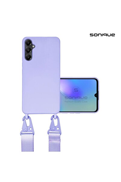 Sonique Θήκη Σιλικόνης με Strap CarryHang Samsung Galaxy A05s 4G Λιλά
