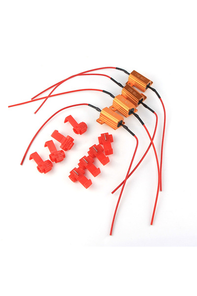 Choice1 4pcs 2/4PCS Car LED Canbus Decoder 25W 8Ohm Load Resistors for Automo...