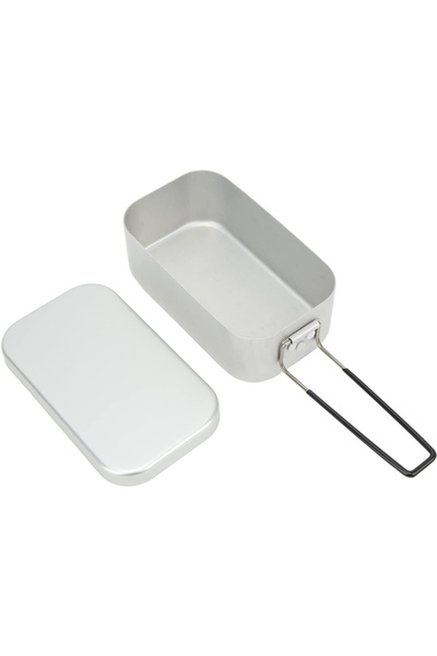 Choice1 Silvery Foldable Bento Box Handle, Lunch Container for Adults, Alumin...