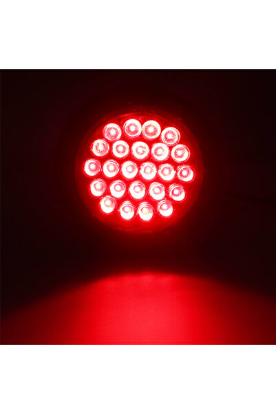 Choice1 Red 24V Car Truck Trailer Round Rear Tail Lights Turn Singal Light Re...
