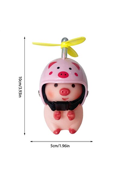 Choice A Bike Motor Accessories Pig with Propeller Helmet Broken Wind Pigs To...