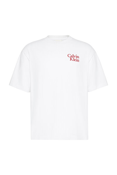 Calvin Klein Tricou bărbătesc cu mânecă scurtă, stil resort, M