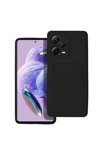 Sonique Θήκη Σιλικόνης Card Case Xiaomi Redmi Note 12 Pro Plus Μαύρο