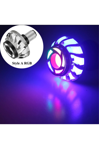 Choice مصباح تحذير للدراجات النارية طراز A RGB قطعة واحدة، مصباح خلفي بتصميم ...