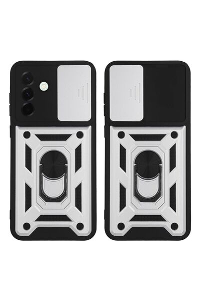 Sonique Θήκη Ring Armor CamPro για Samsung Galaxy A36 5G Ασημί