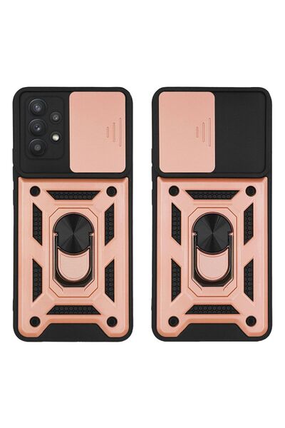 Sonique Θήκη Ring Armor CamPro για Samsung Galaxy A32 4G Ροζ Χρυσό